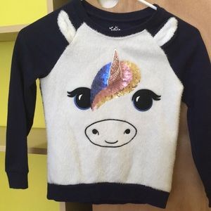 ❄️3/$10 Justice long sleeve sweater size 6/7